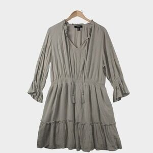 Peasant Prairie Ruffled Dress Sz 1X Bohemian Flowy Cottagecore Forever 21+ Plus